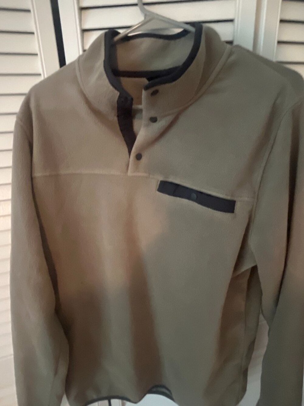 32 degrees fleece button sweatshirt